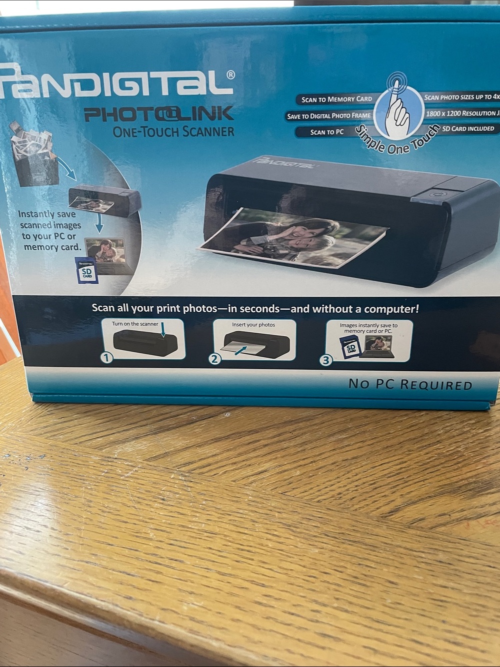 Pandigital PhotoLink One-Touch Scanner No PC Required. NEW In box, Never Opened